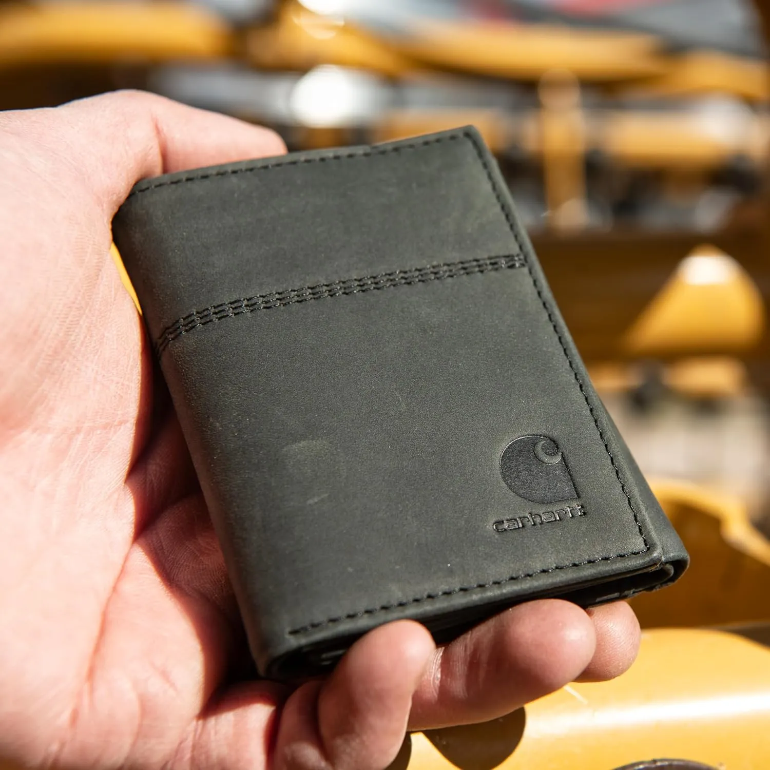 Carhartt Men's Casual Saddle Leather Wallets, Available in Multiple Styles and Colors