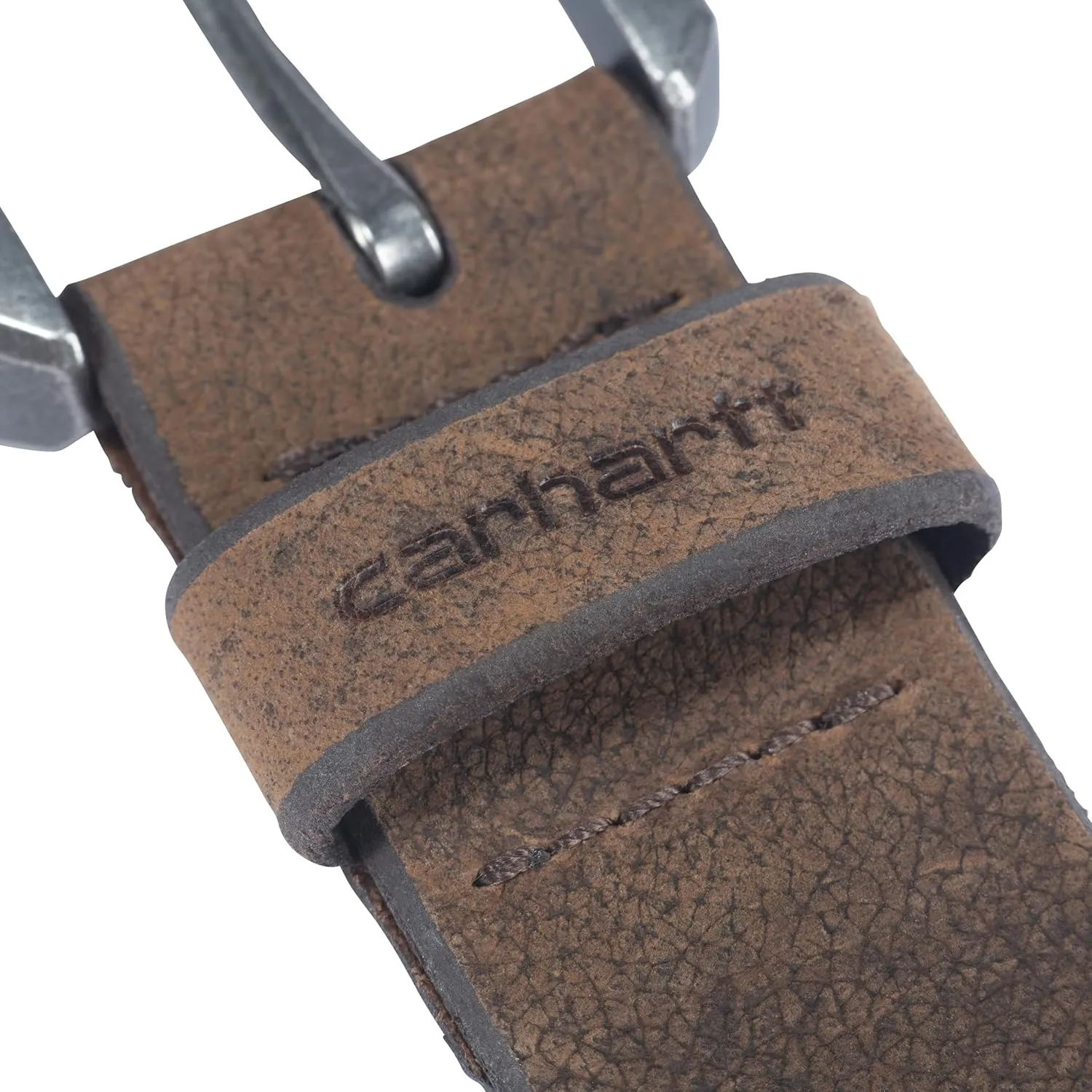 Carhartt Men's Durable Full Grain Saddle Leather Classic Belts, W/Rugged Antique Nickle Hardware