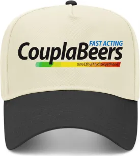 CouplaBeers Vintage Trucker Hat | Premium Snapback Baseball Hat for Men & Women