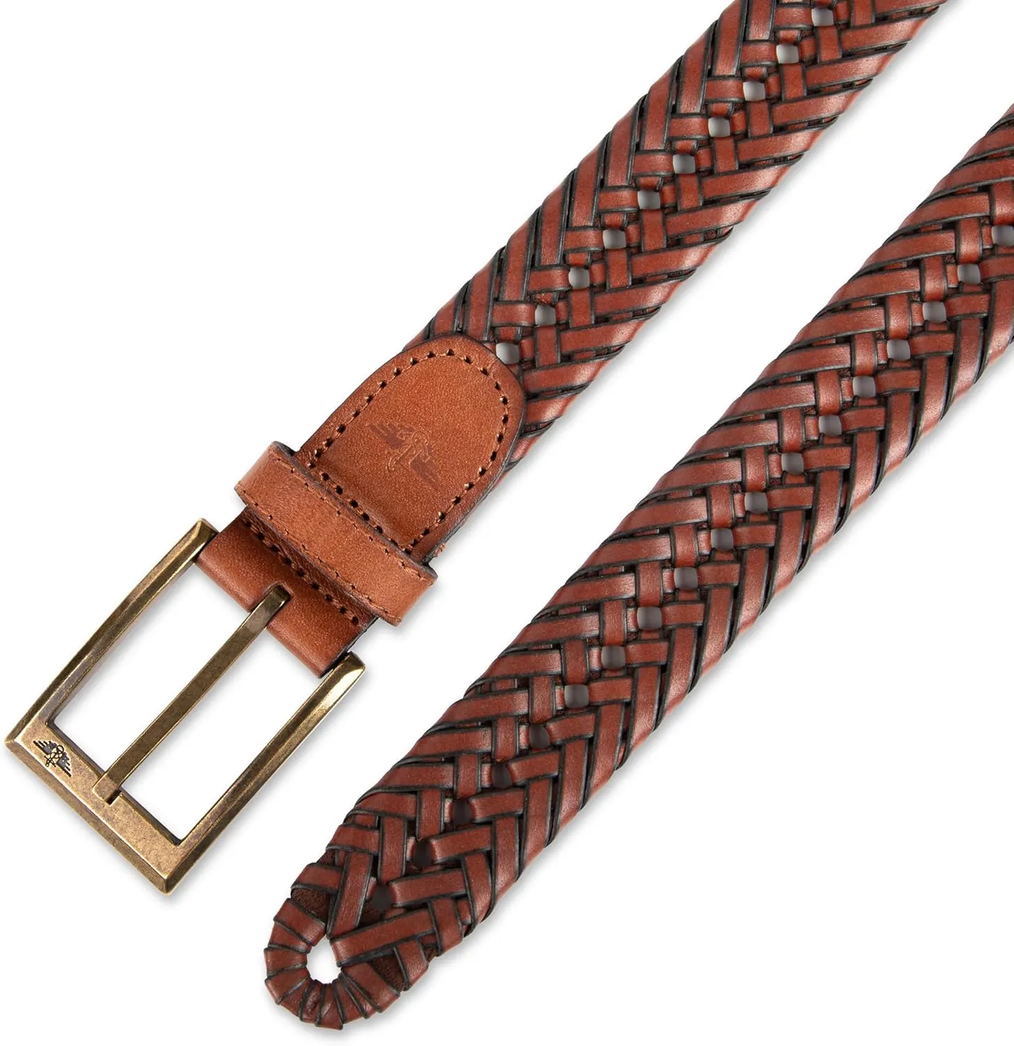 Dockers Men??s Leather Braided Fully Adjustable Belt