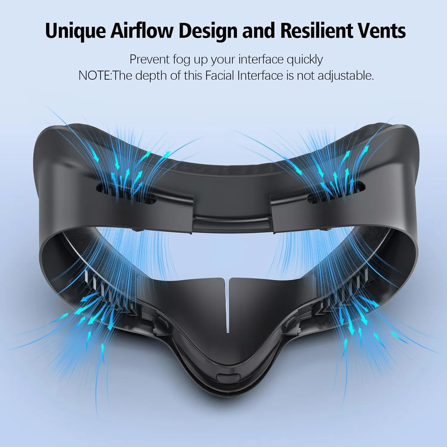 Facial Interface Compatible Accessories with Meta Quest 3S: Face Cover Pad for Oculus Quest 3S -Replaceable Ice Silk Lycra Face Cover - PU Leather Face Cushion - Not Compatible with Quest 3