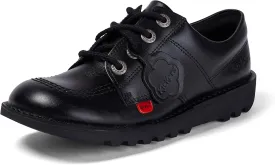 Kickers Men's Kick Lo Core Black Leather Shoes