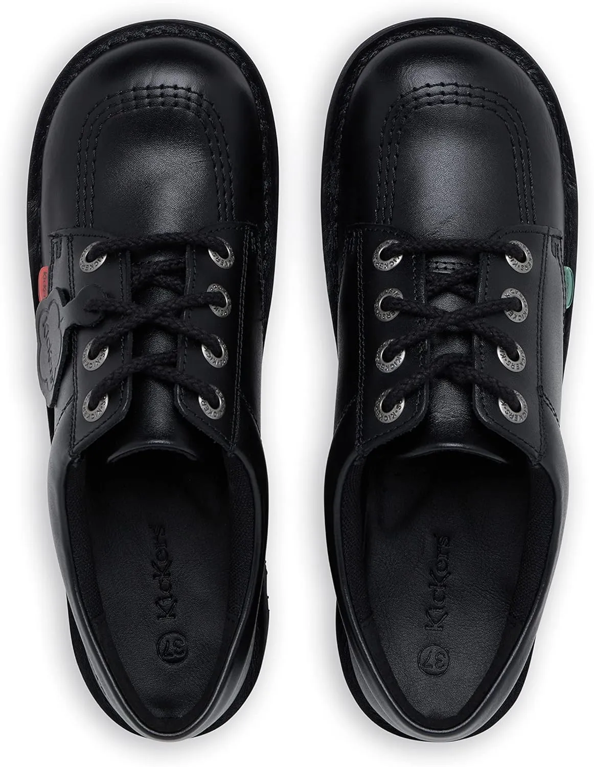 Kickers Men's Kick Lo Core Black Leather Shoes