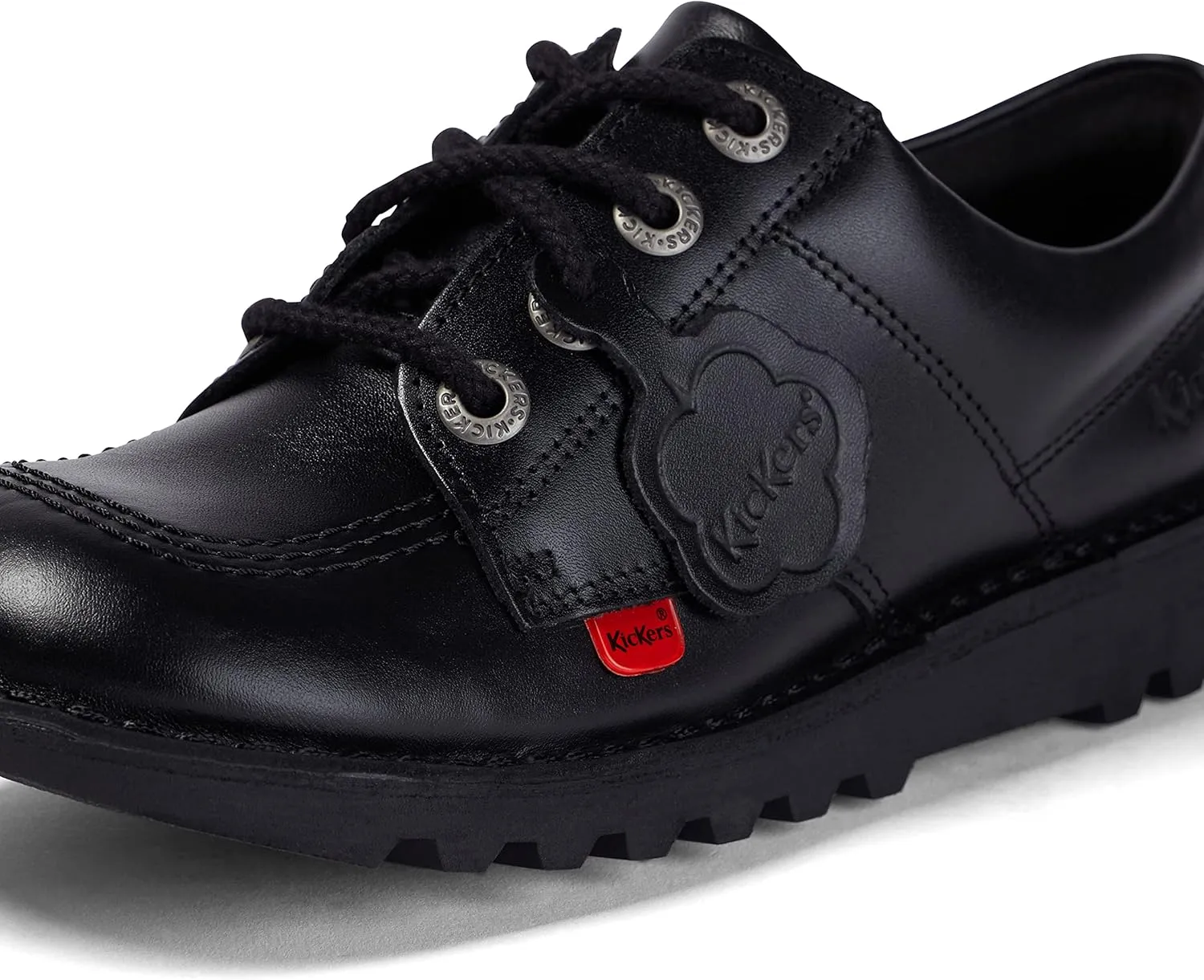 Kickers Men's Kick Lo Core Black Leather Shoes