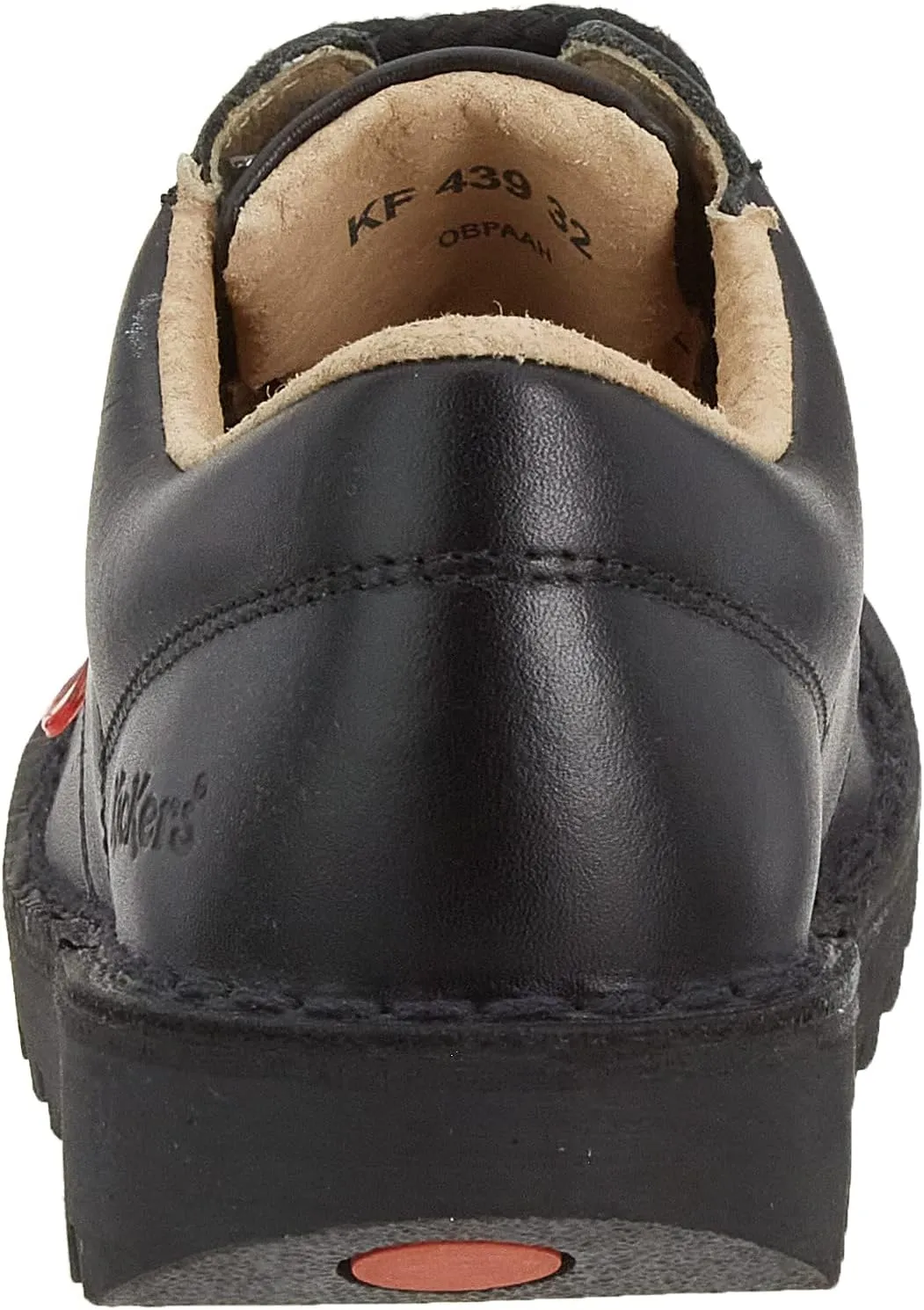 Kickers Men's Kick Lo Core Black Leather Shoes