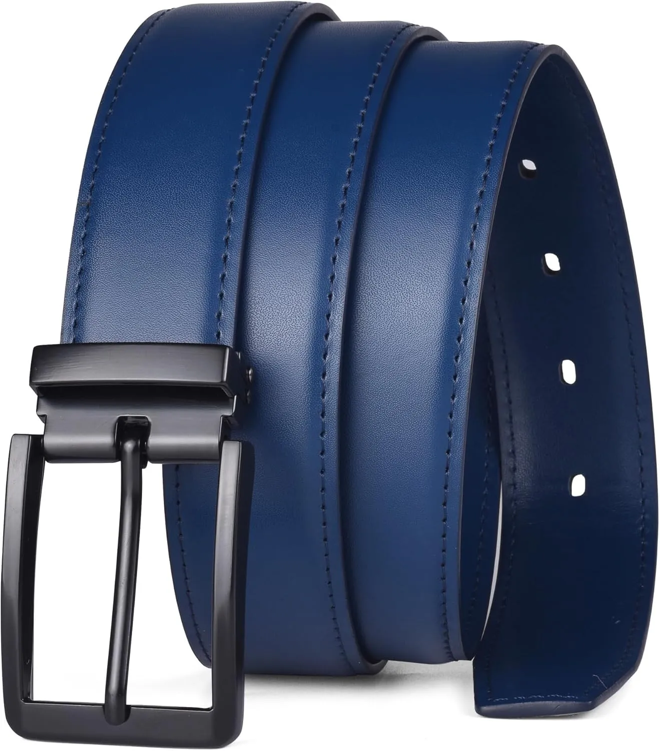 Men's Dress Belt Black Leather Belts for Jeans