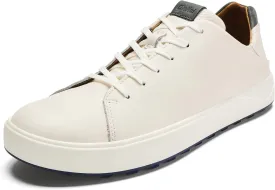 OLUKAI Wai'alae Men's Golf Shoes, Spikeless Golf Shoes, Supple Full-Grain Leather & Contoured Footbed, Waterproof & Stain-Resistant