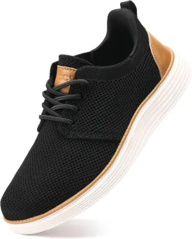 VILOCY Boy's Slip On Casual Dress Sneaker Hands Free Fashion Shoes Comfortable Oxfords Mesh Tennis Breathable School Uniform Formal Church Shoes(Little Kid/Big Kid)